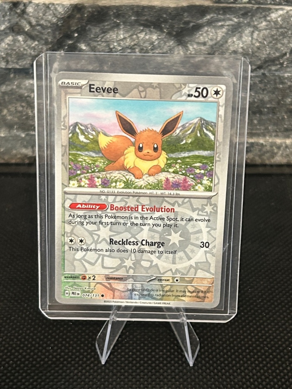 Pokemon Eevee 074/131‎ Reverse Holo from Prismatic Evolutions Set M/NM